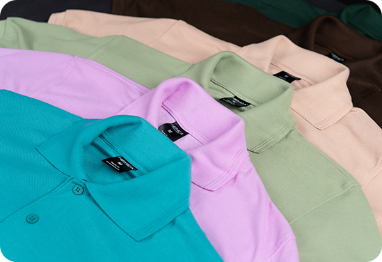 Material Lacoste Pique Soft Premium, Reguler Fit / Slim Fit, ukuran S - XXXL, 27 pilihan warna
