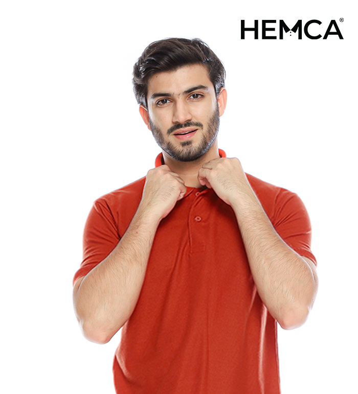Polo Polos Merah Bata