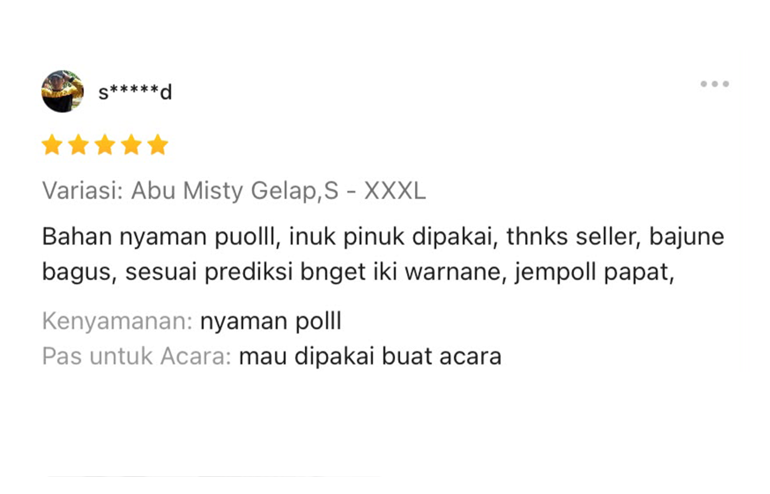Ulasan pelanggan 1
