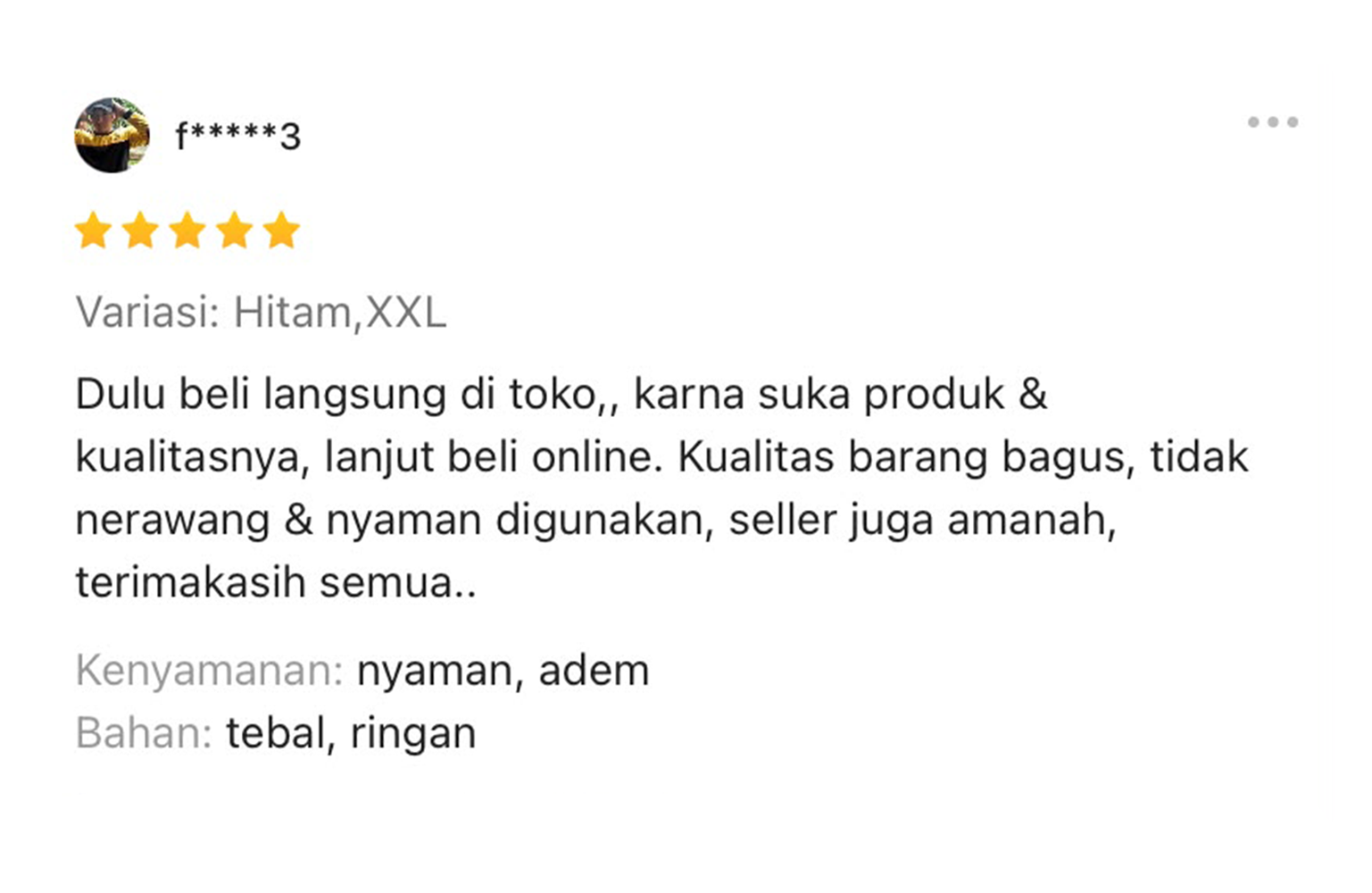 Ulasan pelanggan 3